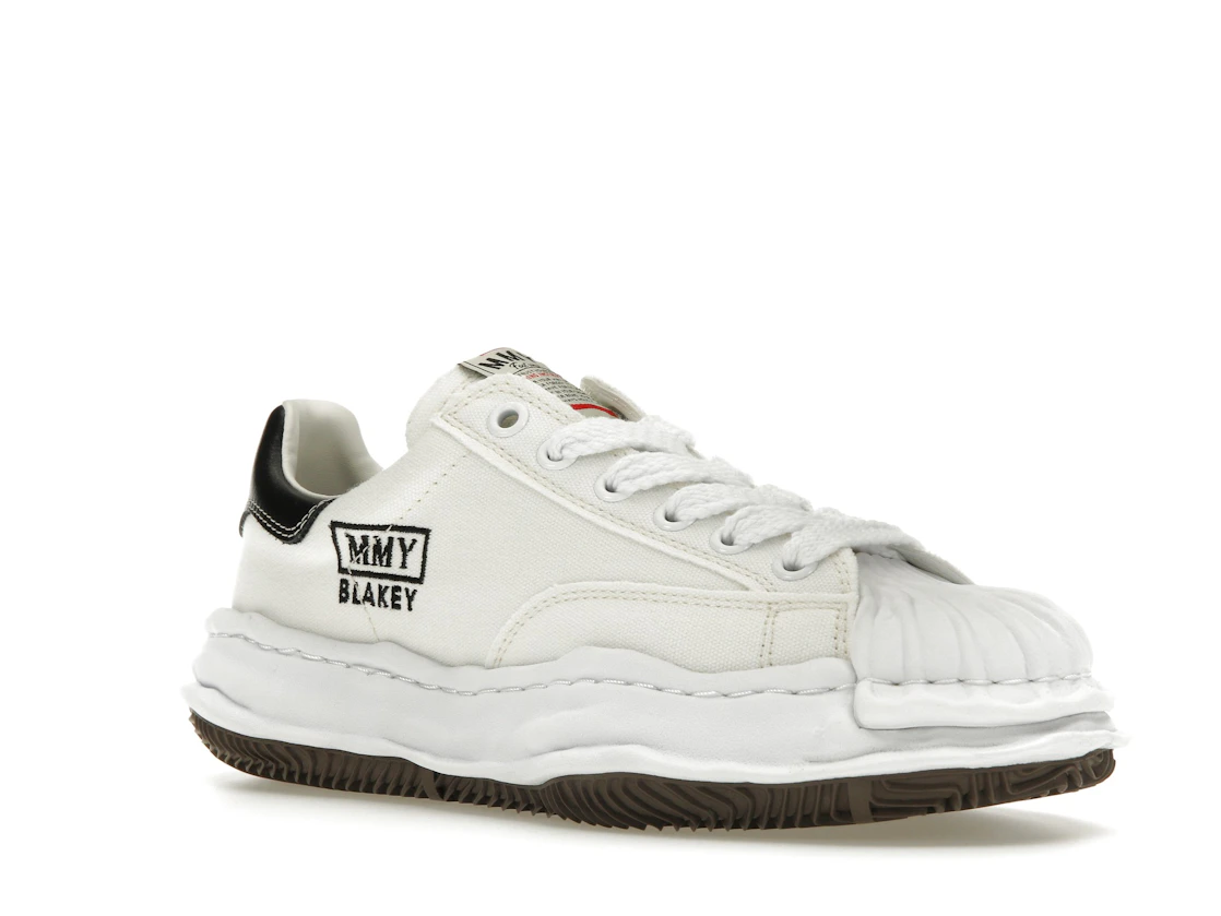 Vue 5 de Maison Mihara Yasuhiro Blakey OG Sole Canvas Low White Black