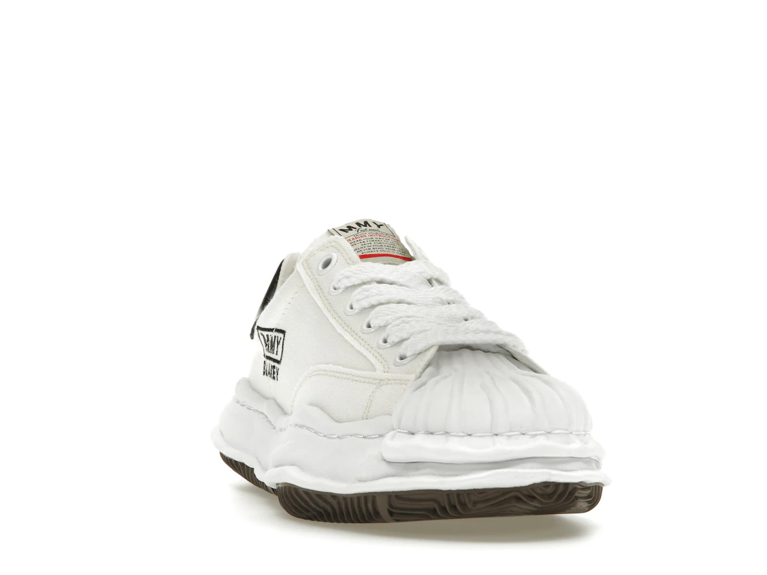 Vue 8 de Maison Mihara Yasuhiro Blakey OG Sole Canvas Low White Black