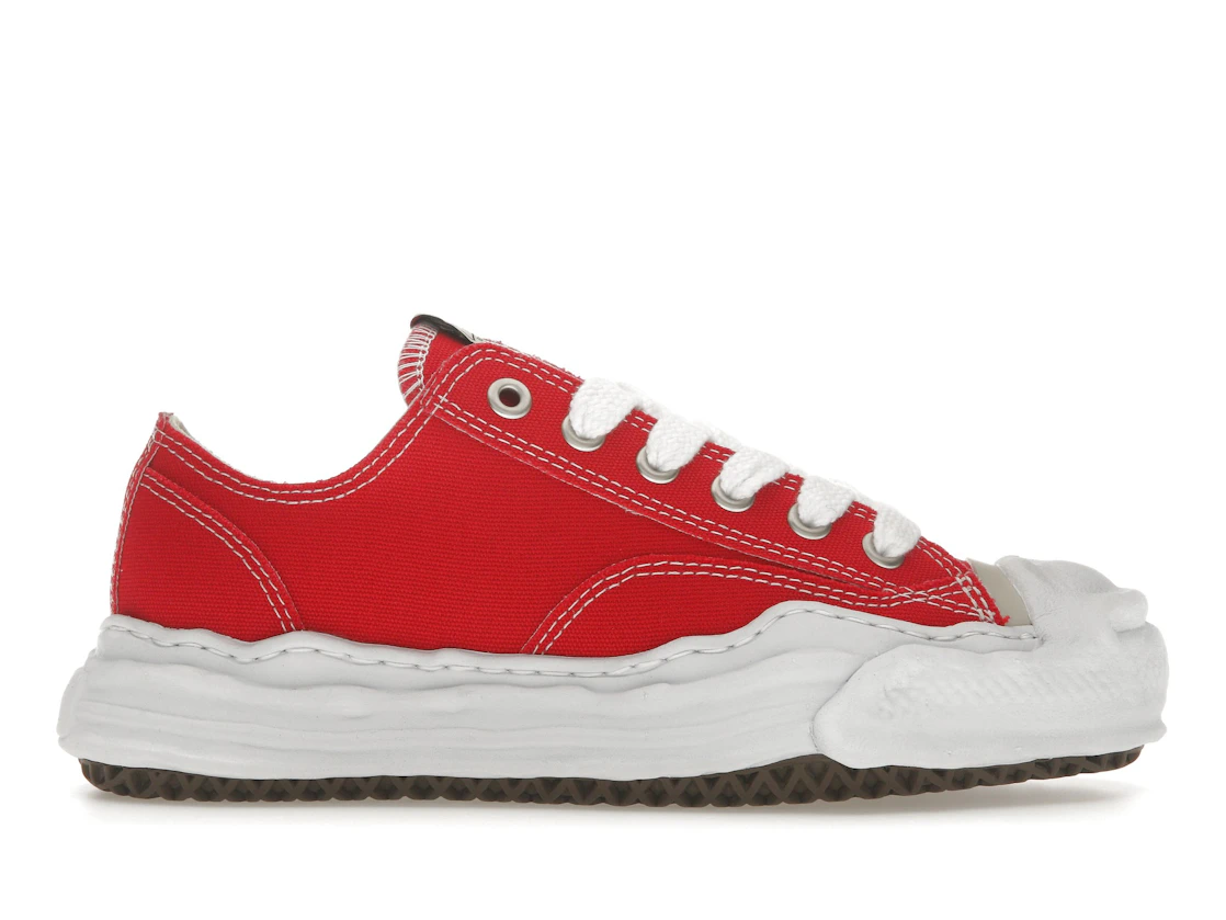 Vue 1 de Maison Mihara Yasuhiro Hank OG Sole Canvas Low Red