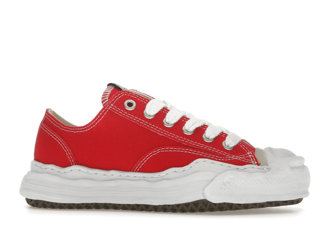 Vue 2 de Maison Mihara Yasuhiro Hank OG Sole Canvas Low Red