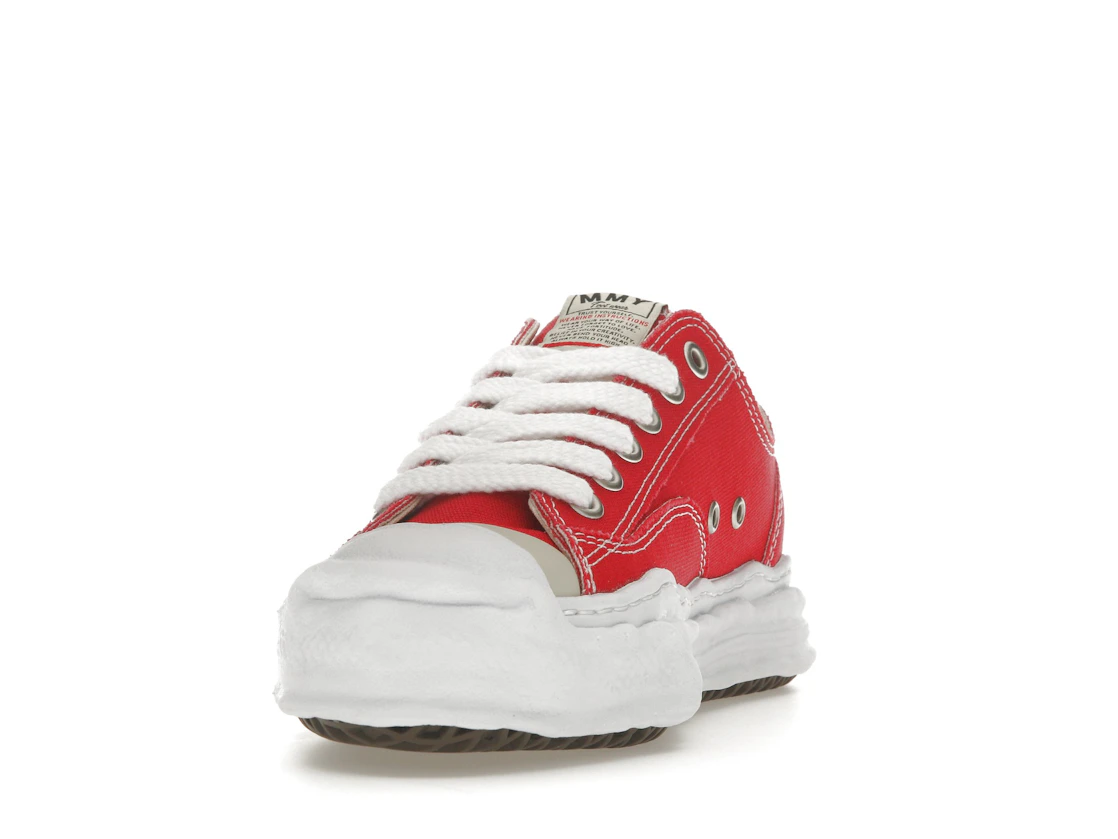 Vue 12 de Maison Mihara Yasuhiro Hank OG Sole Canvas Low Red