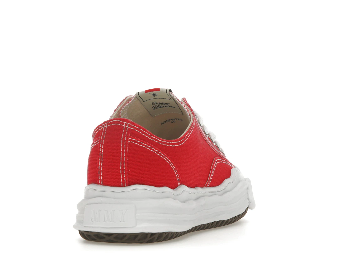 Vue 30 de Maison Mihara Yasuhiro Hank OG Sole Canvas Low Red