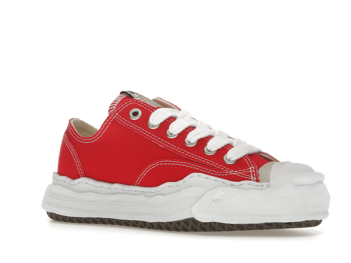 Vue 4 de Maison Mihara Yasuhiro Hank OG Sole Canvas Low Red