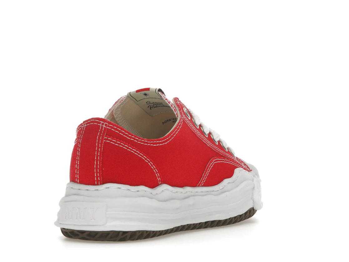 Vue 31 de Maison Mihara Yasuhiro Hank OG Sole Canvas Low Red