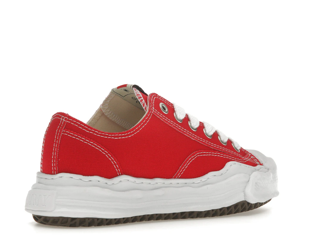 Vue 33 de Maison Mihara Yasuhiro Hank OG Sole Canvas Low Red