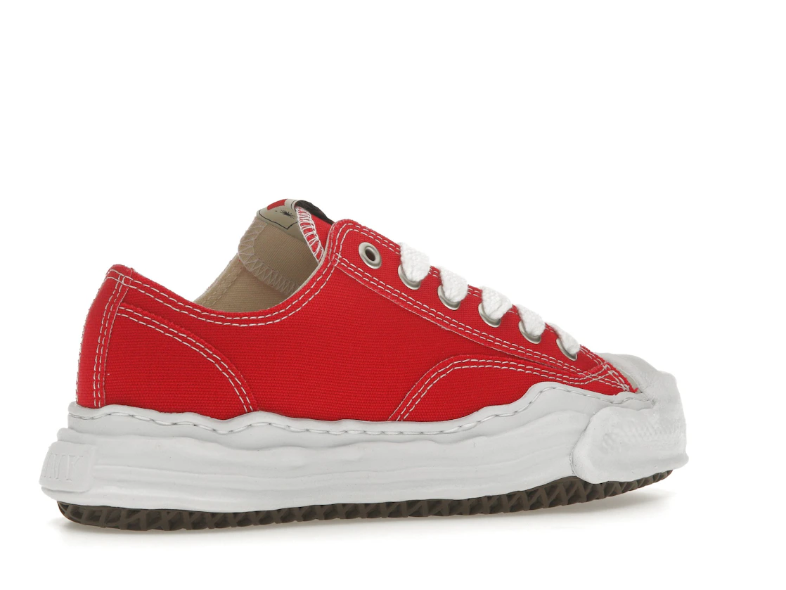 Vue 34 de Maison Mihara Yasuhiro Hank OG Sole Canvas Low Red