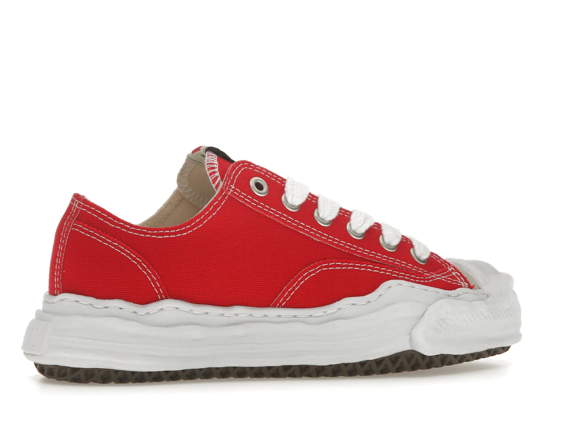 Vue 35 de Maison Mihara Yasuhiro Hank OG Sole Canvas Low Red