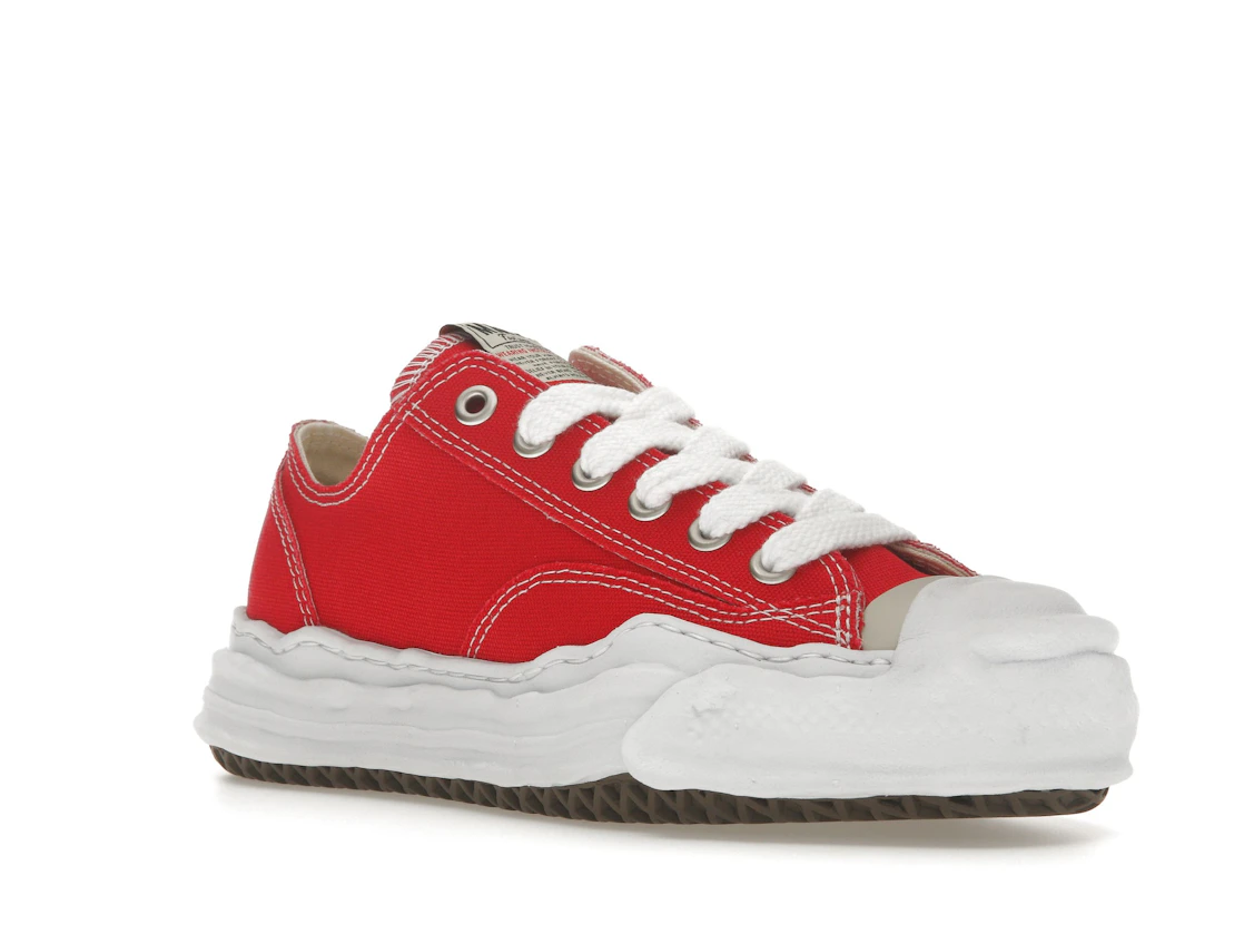 Vue 5 de Maison Mihara Yasuhiro Hank OG Sole Canvas Low Red
