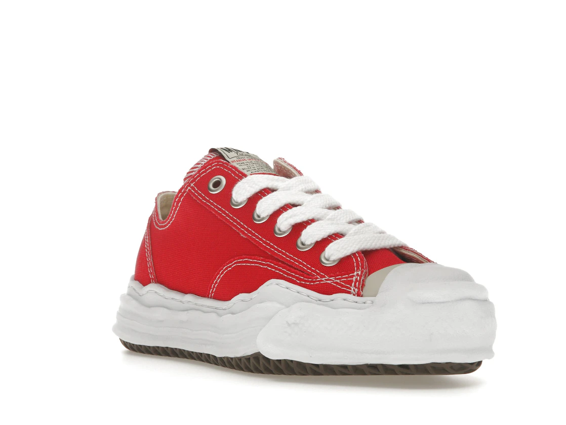 Vue 6 de Maison Mihara Yasuhiro Hank OG Sole Canvas Low Red