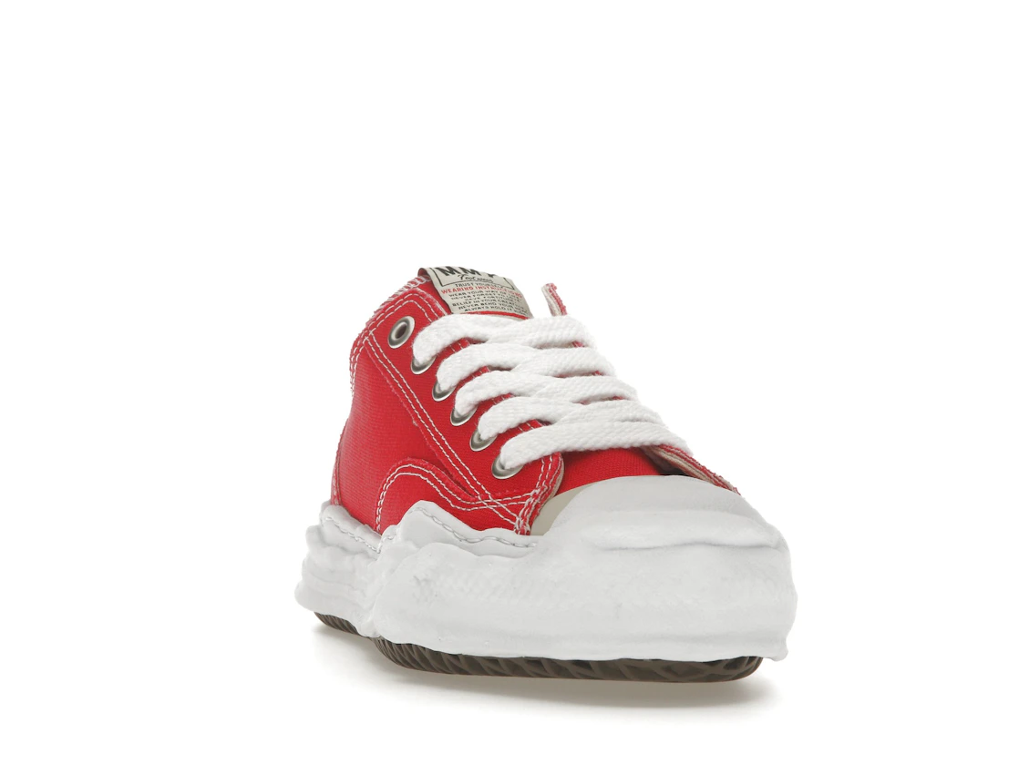 Vue 8 de Maison Mihara Yasuhiro Hank OG Sole Canvas Low Red