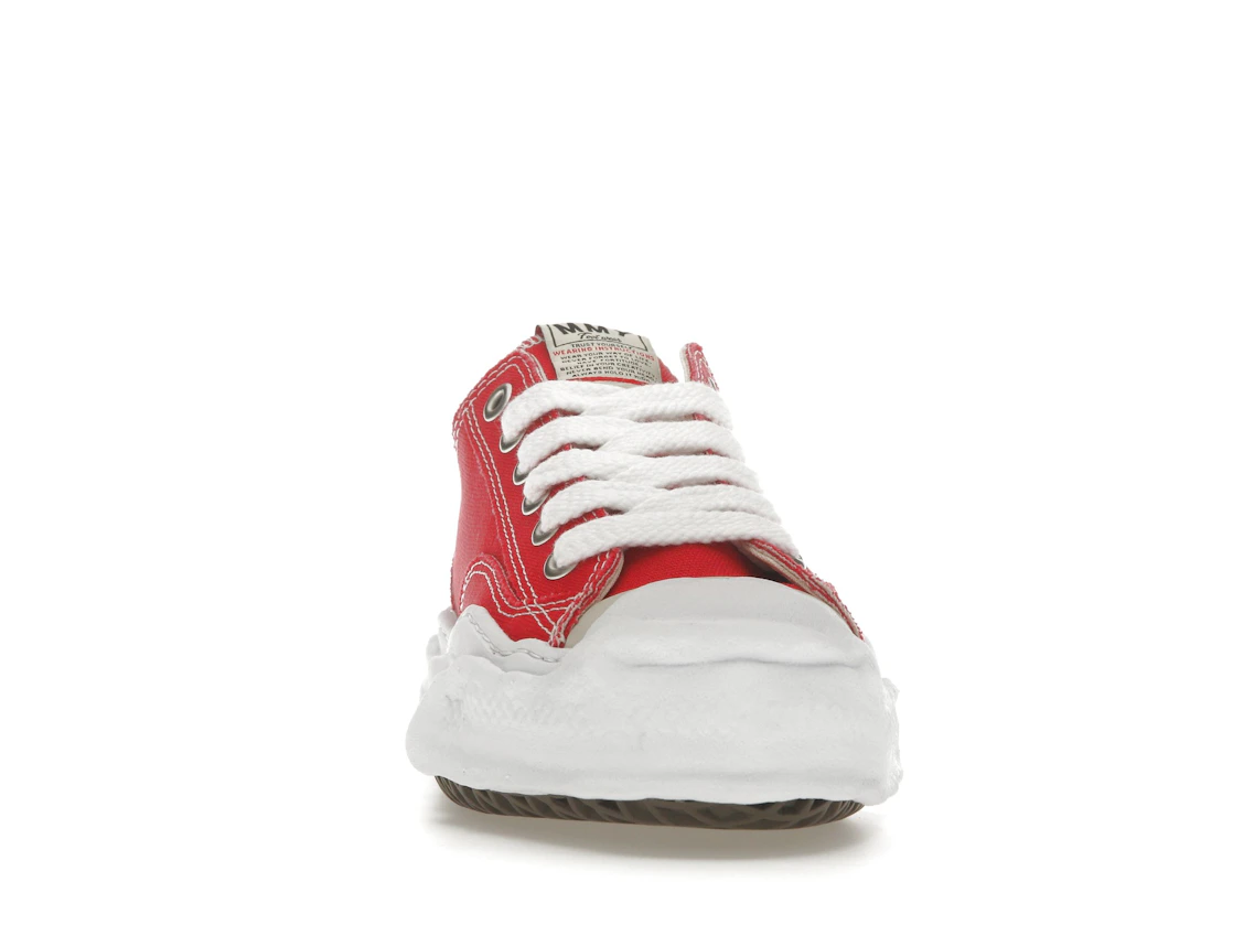 Vue 9 de Maison Mihara Yasuhiro Hank OG Sole Canvas Low Red