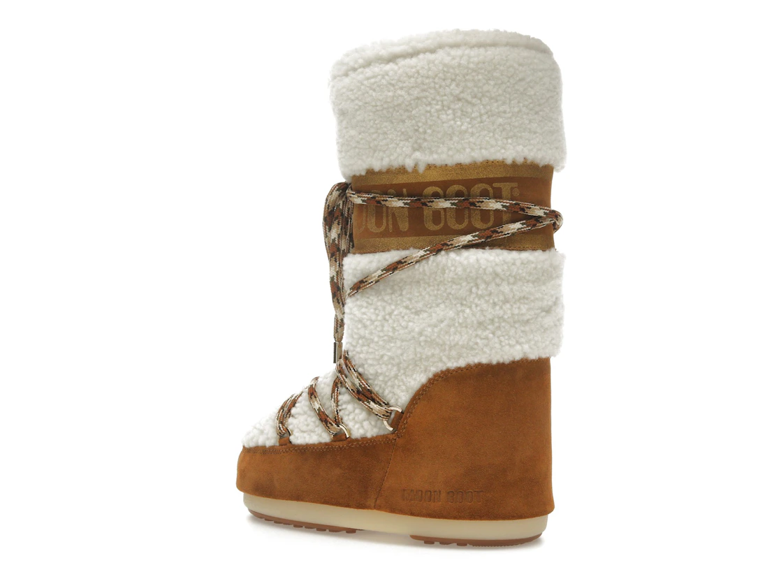 Vue 22 de Moon Boot Icon Shearling Boot Whisky Off White