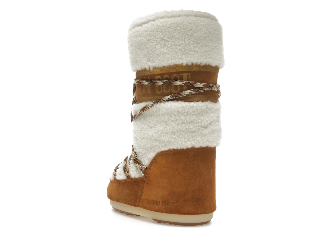 Vue 24 de Moon Boot Icon Shearling Boot Whisky Off White