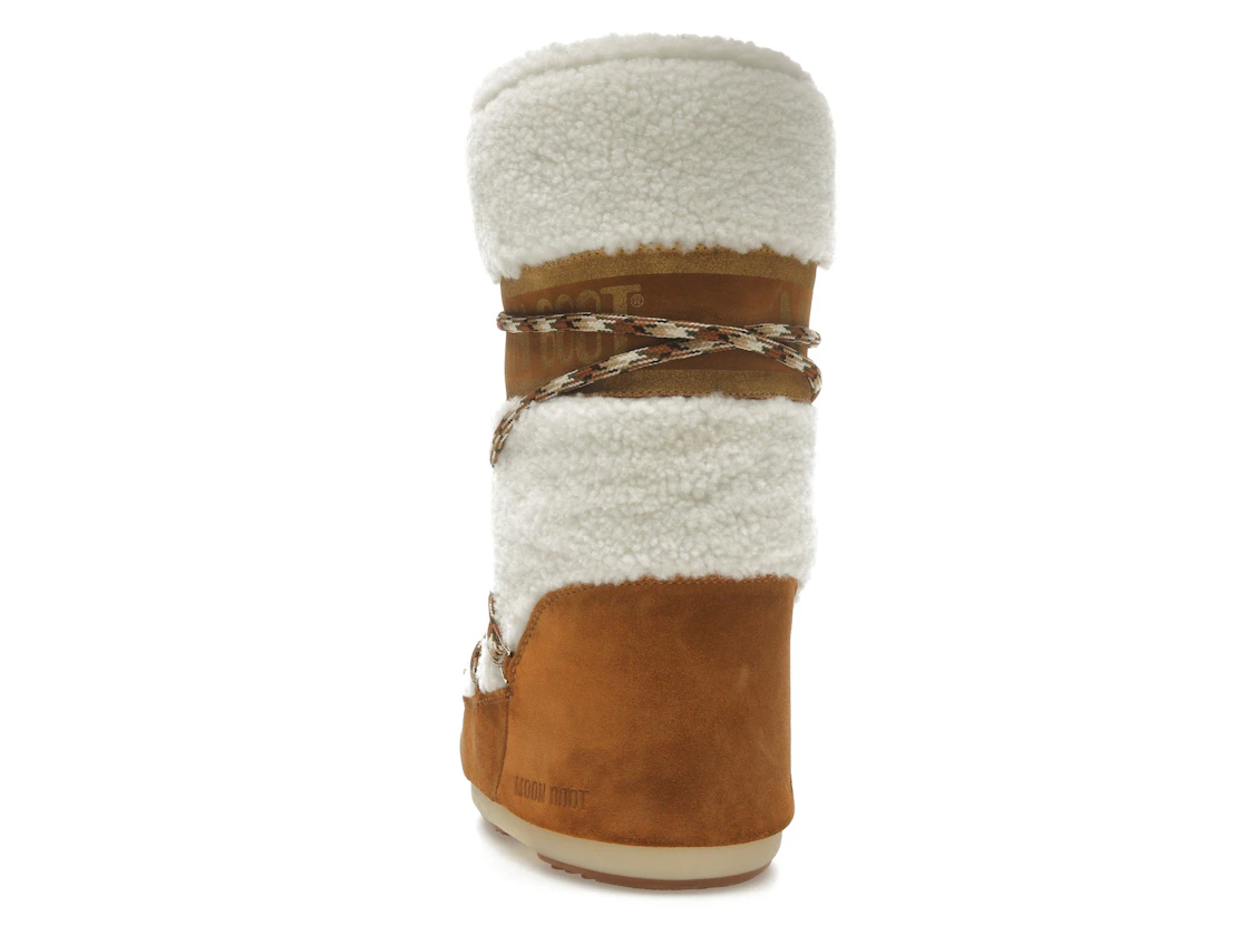 Vue 26 de Moon Boot Icon Shearling Boot Whisky Off White