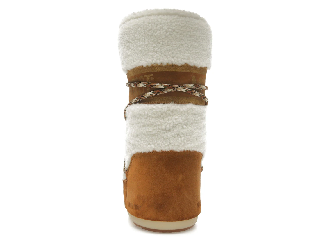Vue 27 de Moon Boot Icon Shearling Boot Whisky Off White