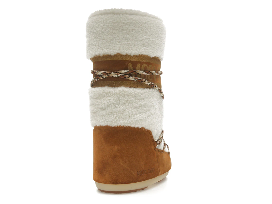 Vue 30 de Moon Boot Icon Shearling Boot Whisky Off White