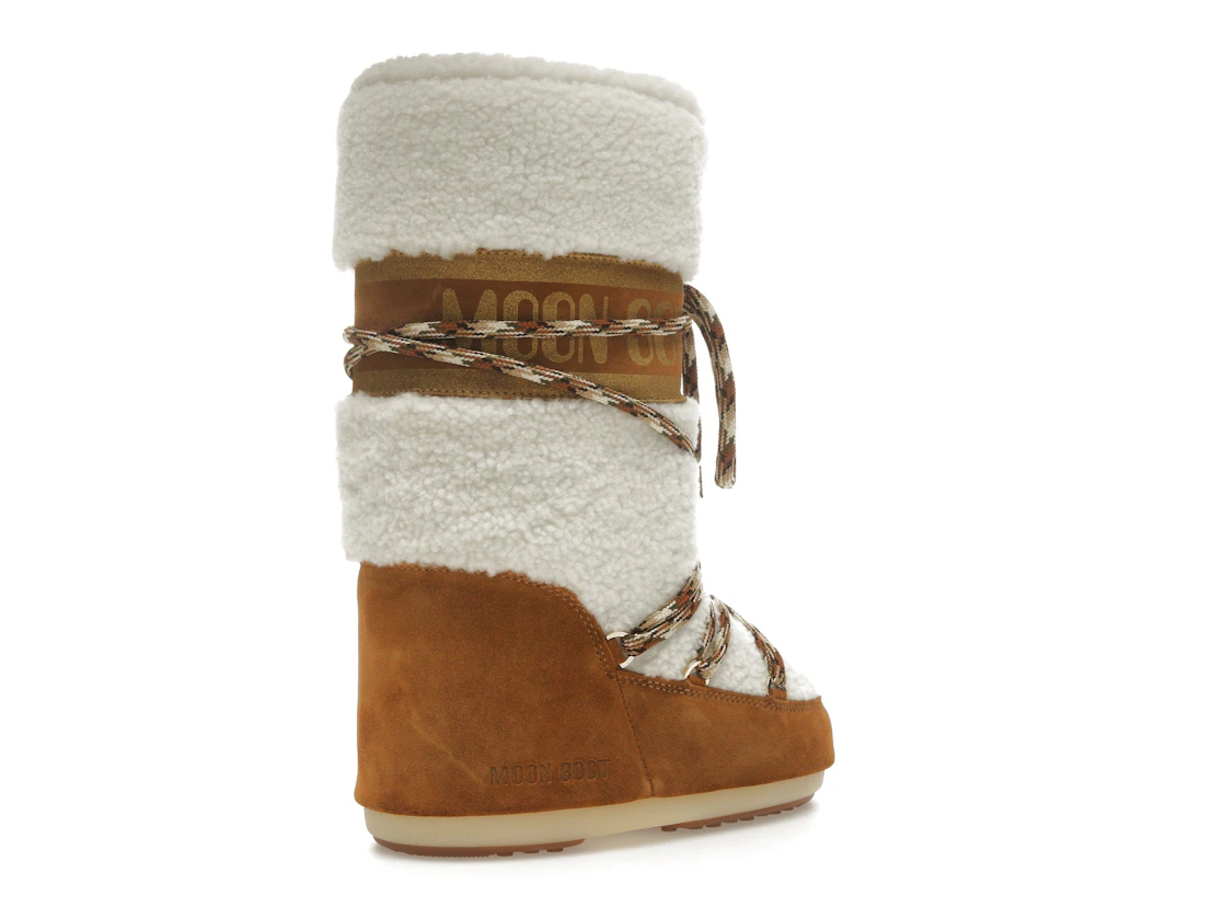 Vue 33 de Moon Boot Icon Shearling Boot Whisky Off White