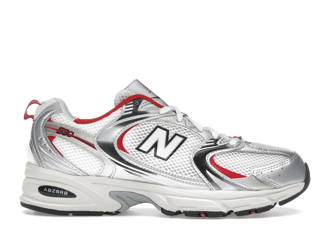 Vue 1 de New Balance 530 White Grey Red