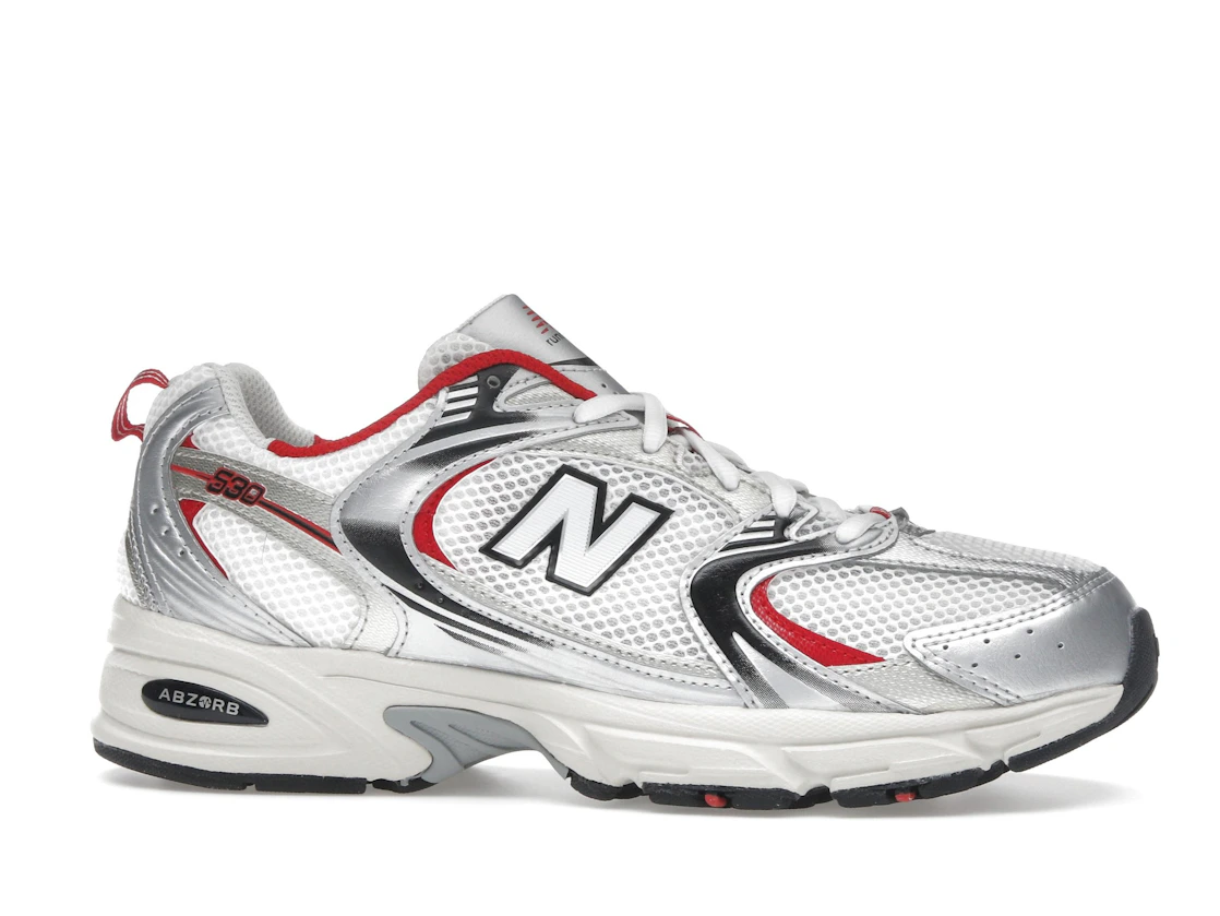 Vue 2 de New Balance 530 White Grey Red