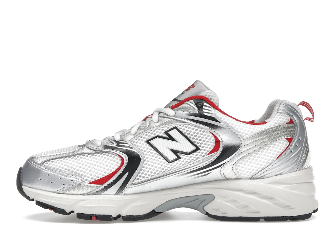 Vue 19 de New Balance 530 White Grey Red