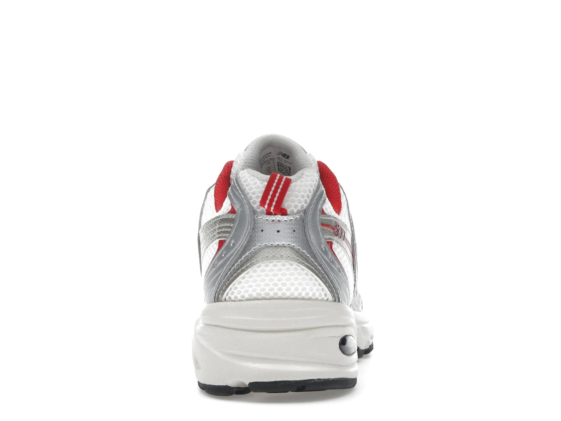 Vue 28 de New Balance 530 White Grey Red