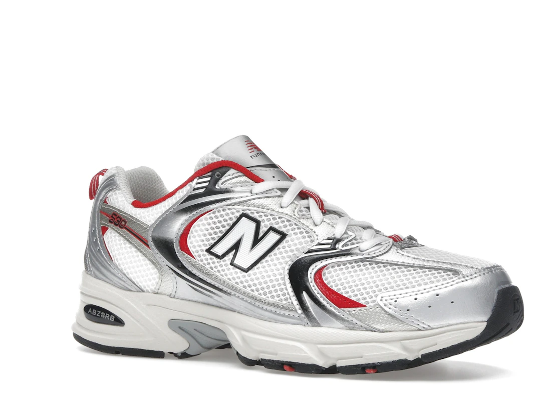 Vue 4 de New Balance 530 White Grey Red