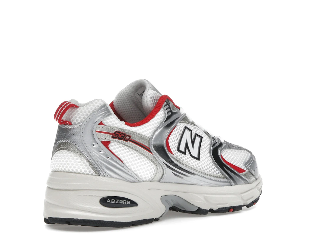 Vue 32 de New Balance 530 White Grey Red