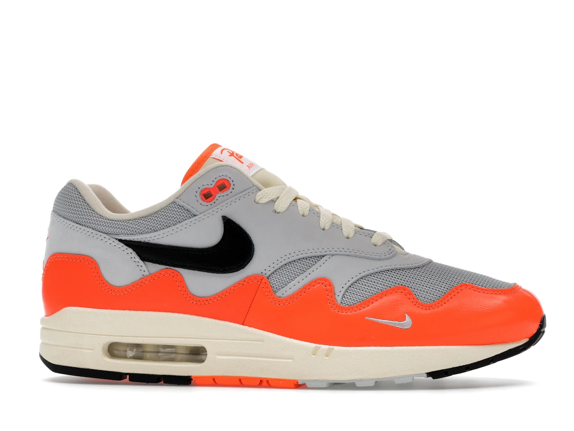 Vue 2 de Nike Air Max 1 Patta Waves Hyper Crimson Pure Platinum (With Bracelet)