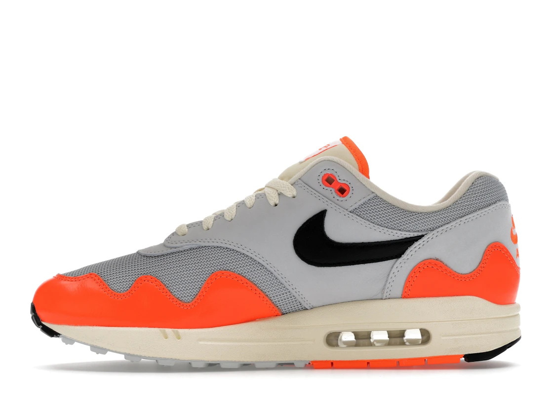 Vue 19 de Nike Air Max 1 Patta Waves Hyper Crimson Pure Platinum (With Bracelet)