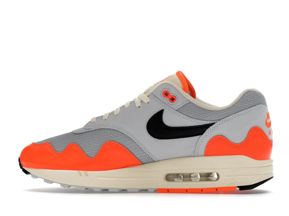 Vue 20 de Nike Air Max 1 Patta Waves Hyper Crimson Pure Platinum (With Bracelet)