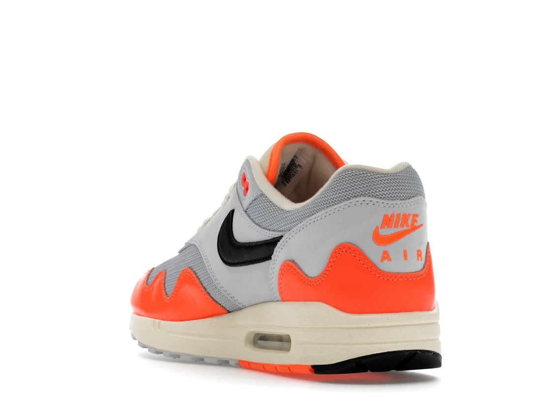 Vue 25 de Nike Air Max 1 Patta Waves Hyper Crimson Pure Platinum (With Bracelet)