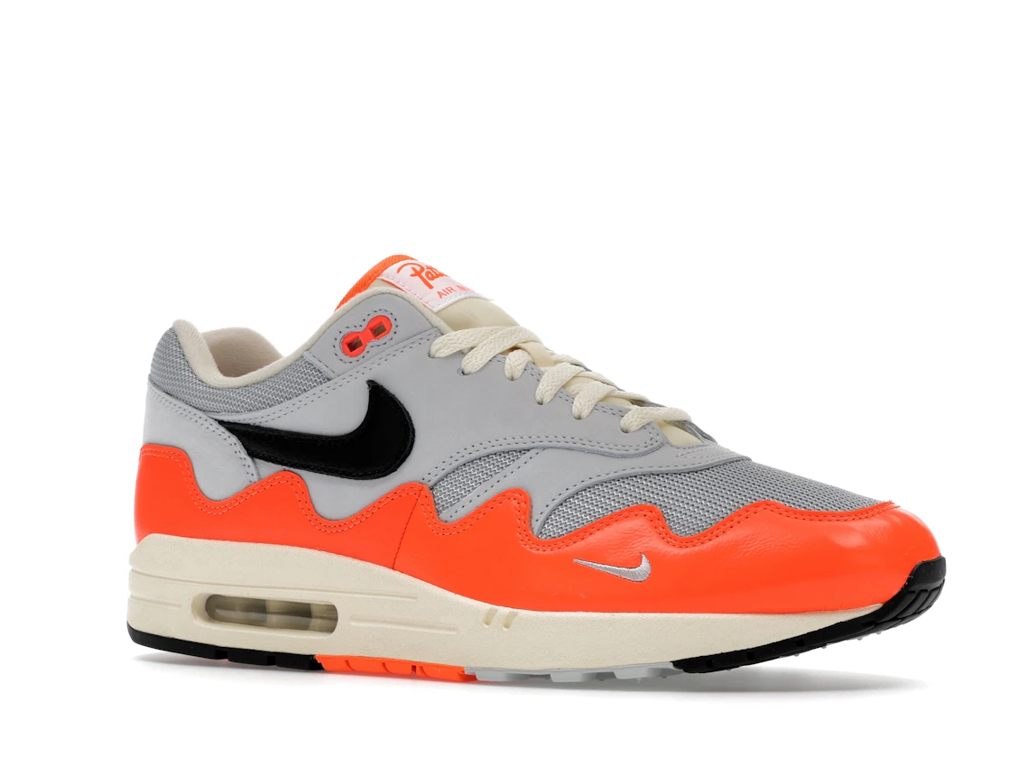 Vue 4 de Nike Air Max 1 Patta Waves Hyper Crimson Pure Platinum (With Bracelet)