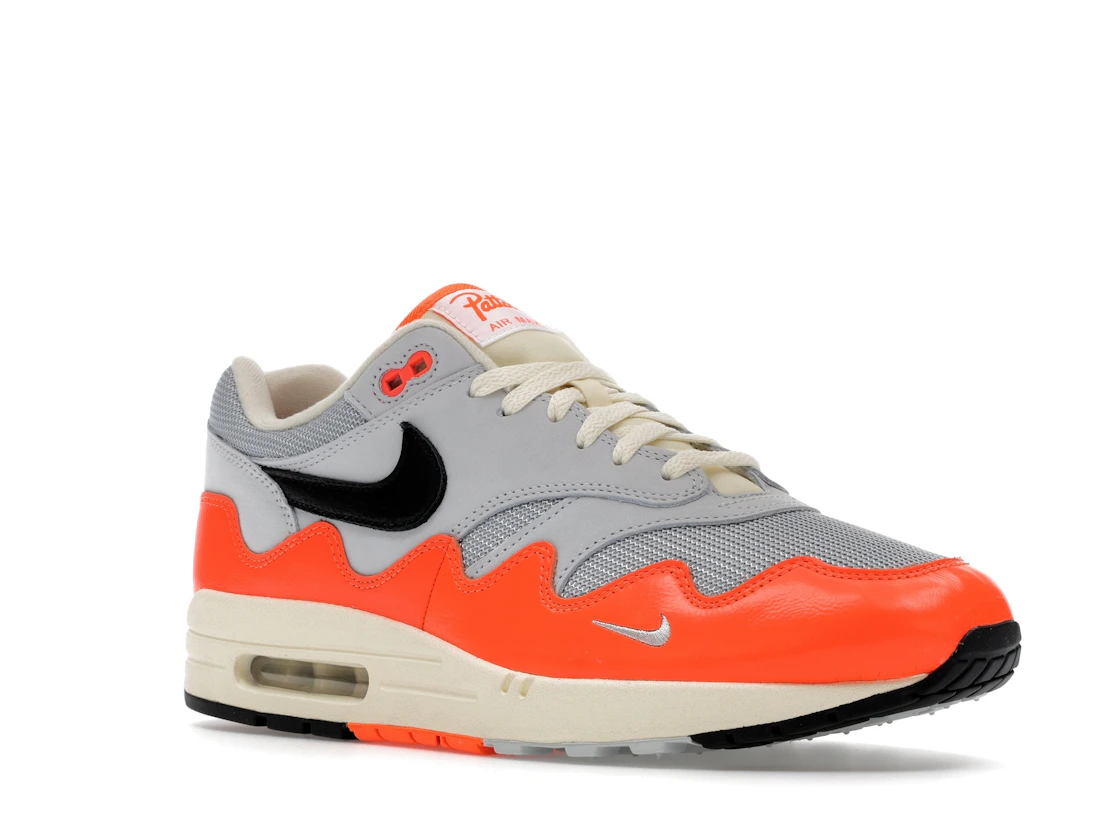 Vue 5 de Nike Air Max 1 Patta Waves Hyper Crimson Pure Platinum (With Bracelet)