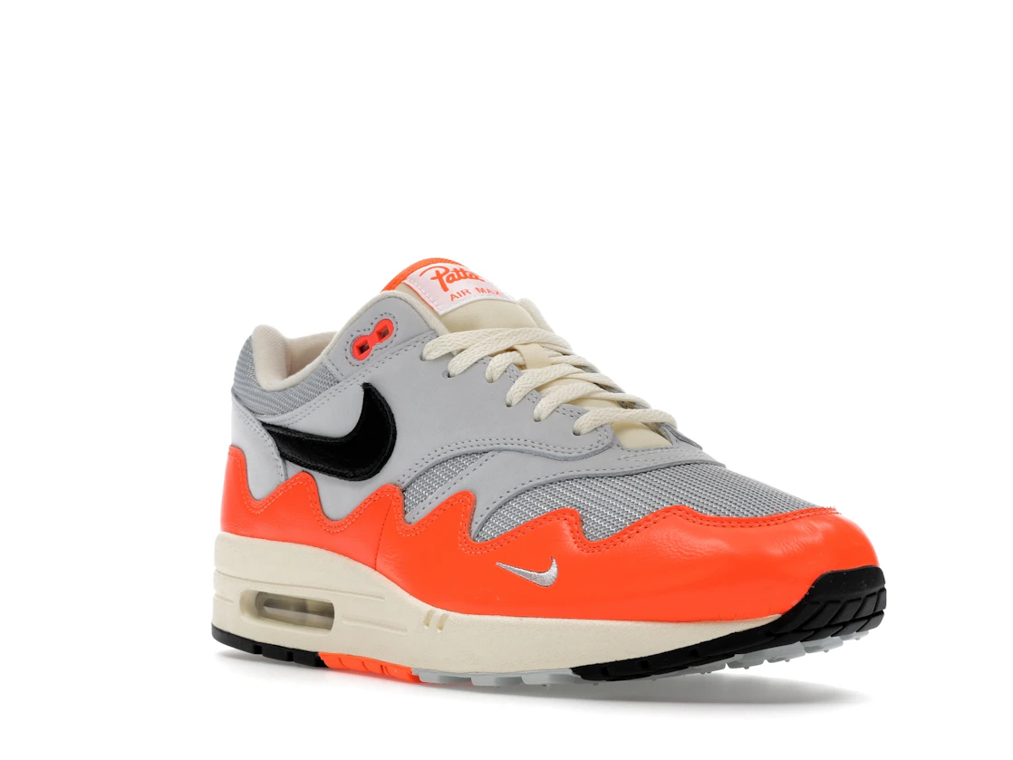 Vue 6 de Nike Air Max 1 Patta Waves Hyper Crimson Pure Platinum (With Bracelet)