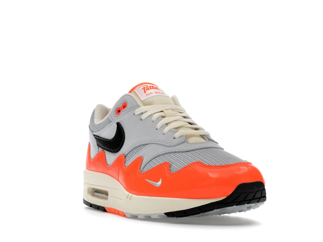 Vue 7 de Nike Air Max 1 Patta Waves Hyper Crimson Pure Platinum (With Bracelet)