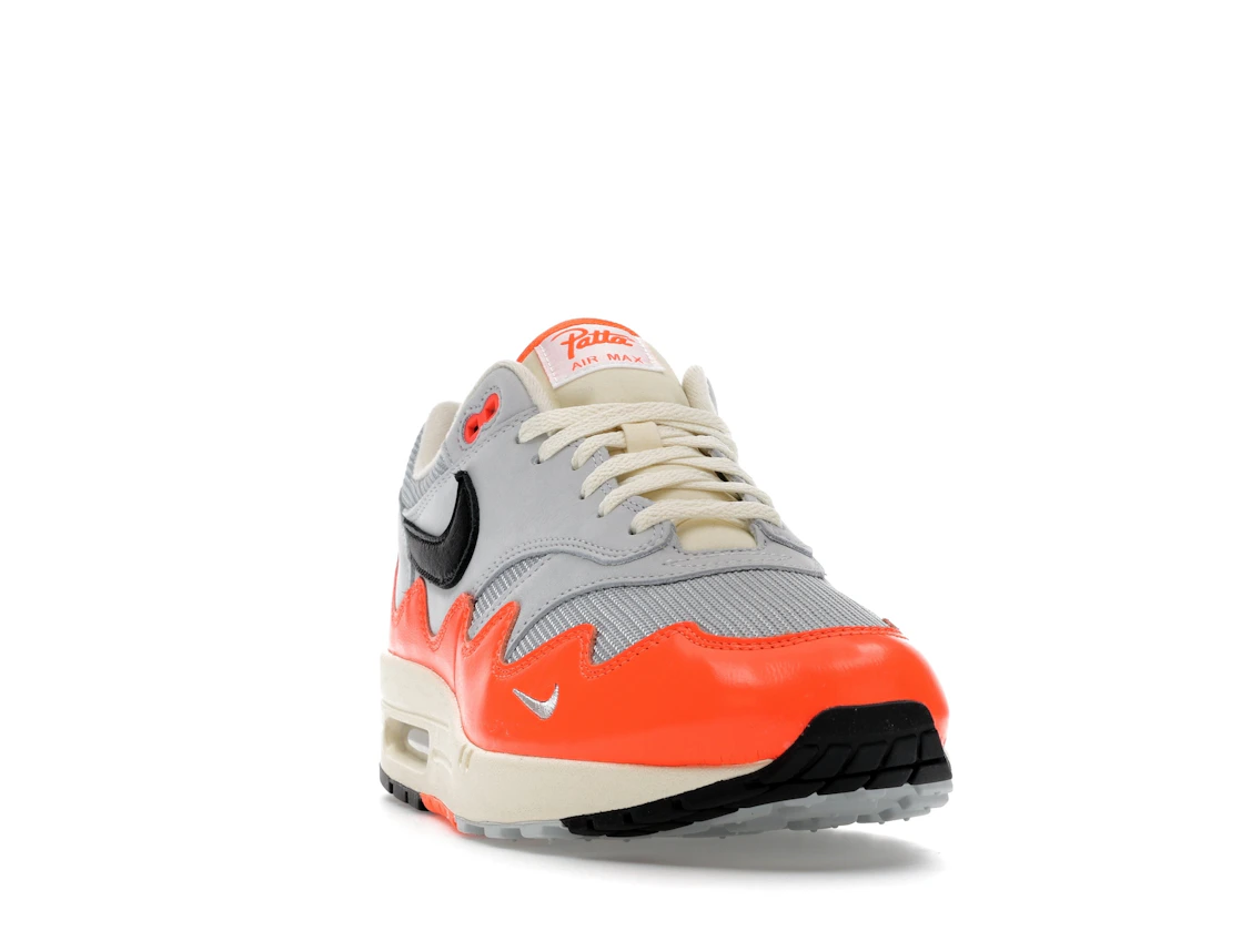 Vue 8 de Nike Air Max 1 Patta Waves Hyper Crimson Pure Platinum (With Bracelet)