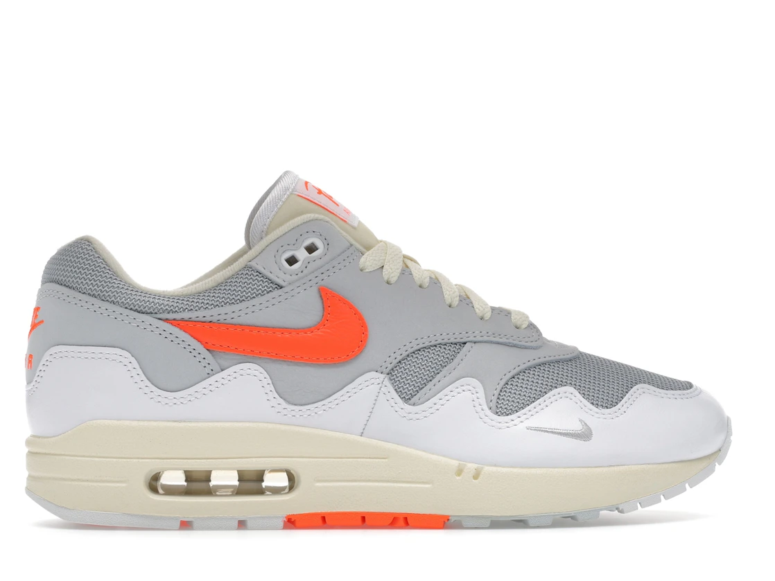 Vue 36 de Nike Air Max 1 Patta Waves White Hyper Crimson (With Bracelet)