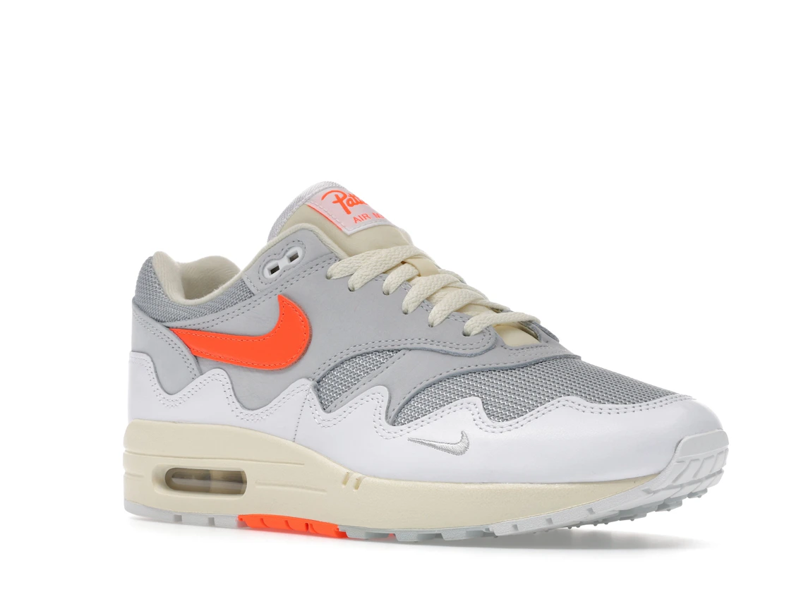 Vue 5 de Nike Air Max 1 Patta Waves White Hyper Crimson (With Bracelet)
