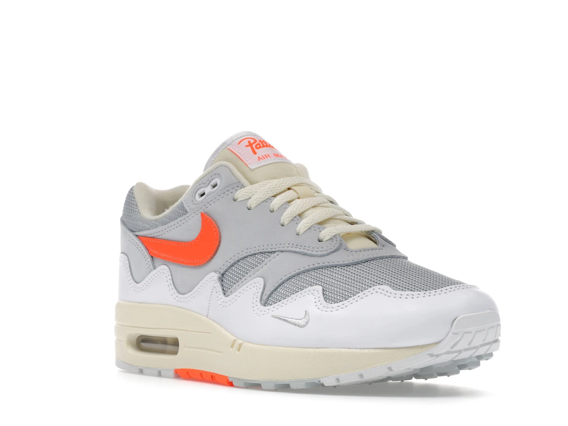 Vue 6 de Nike Air Max 1 Patta Waves White Hyper Crimson (With Bracelet)