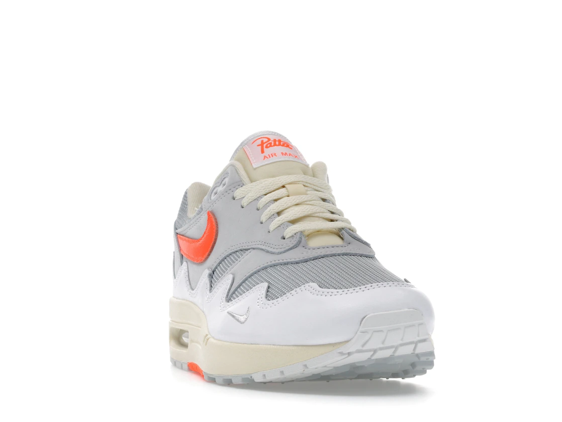 Vue 8 de Nike Air Max 1 Patta Waves White Hyper Crimson (With Bracelet)