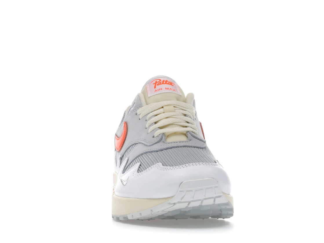 Vue 9 de Nike Air Max 1 Patta Waves White Hyper Crimson (With Bracelet)
