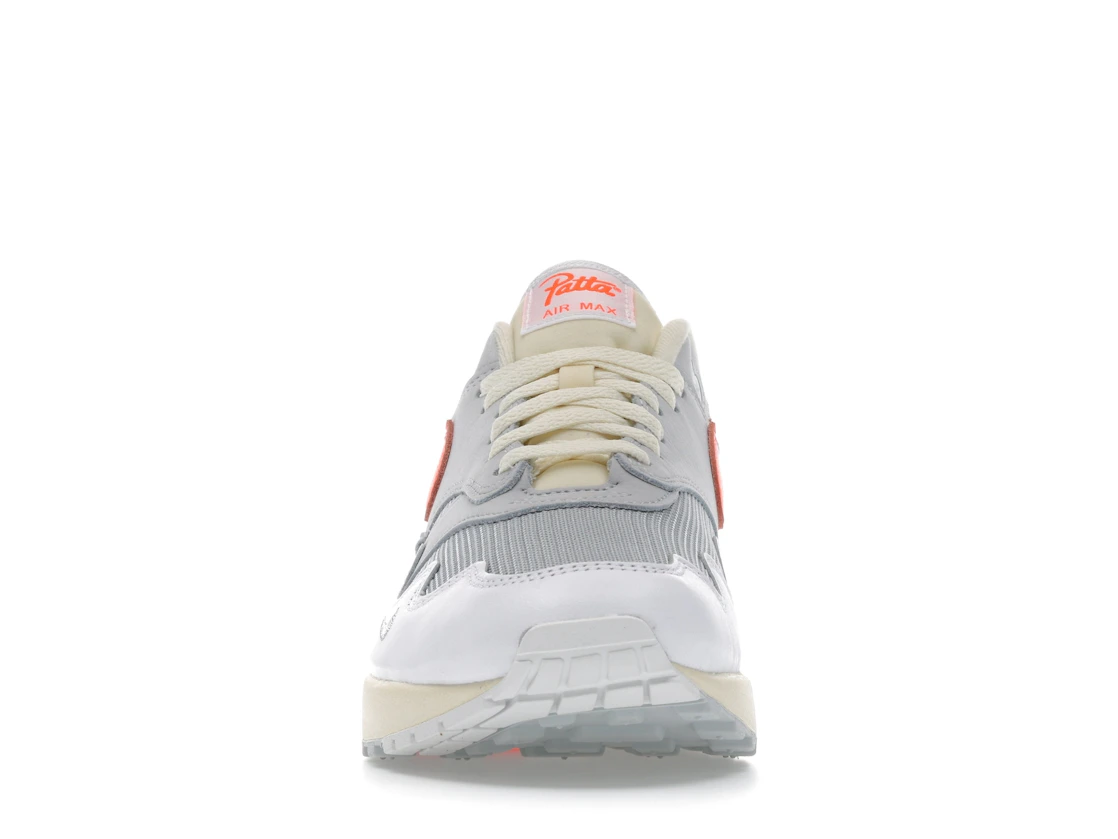 Vue 10 de Nike Air Max 1 Patta Waves White Hyper Crimson (With Bracelet)