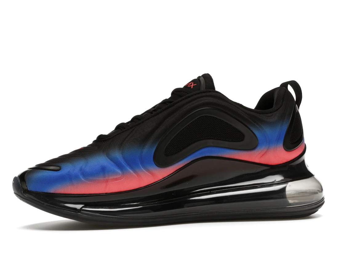 Vue 17 de Nike Air Max 720 Black Flash Crimson Racer Blue