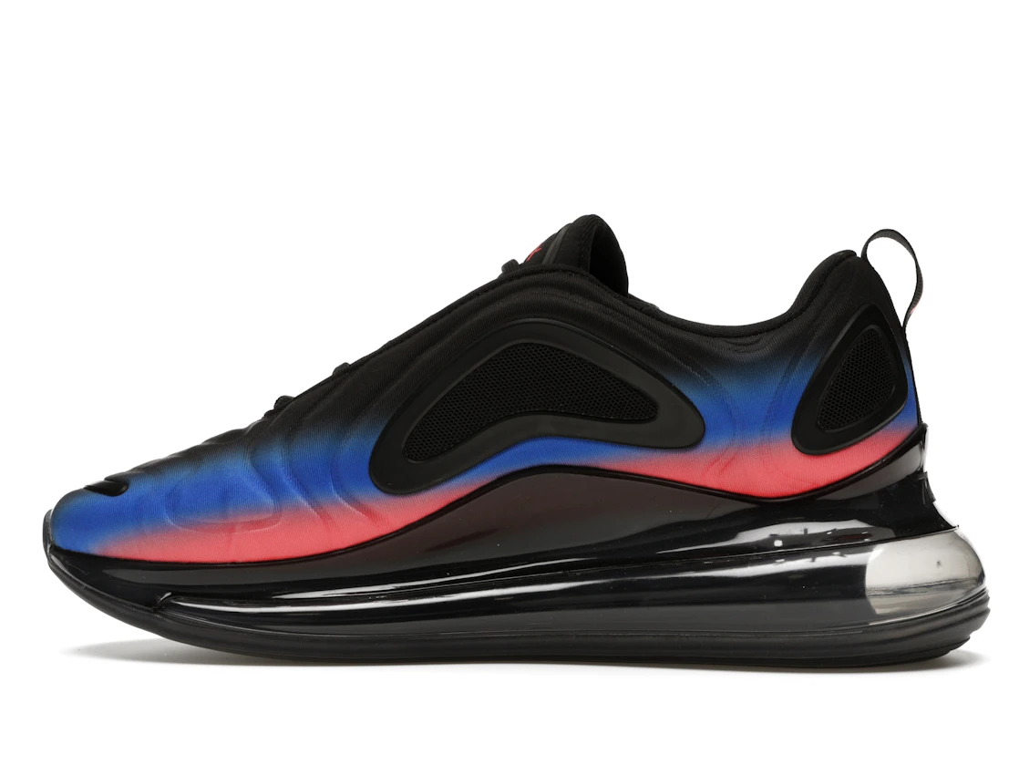 Vue 20 de Nike Air Max 720 Black Flash Crimson Racer Blue