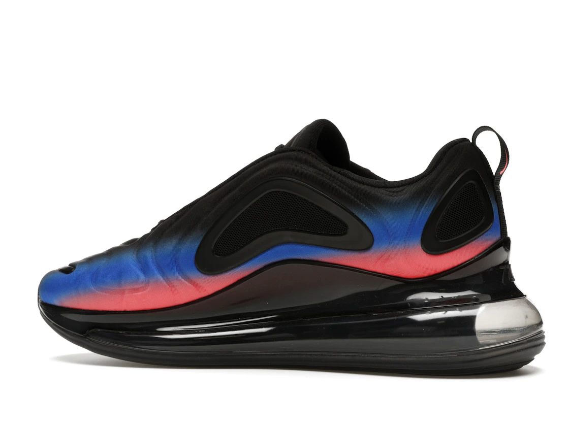 Vue 21 de Nike Air Max 720 Black Flash Crimson Racer Blue