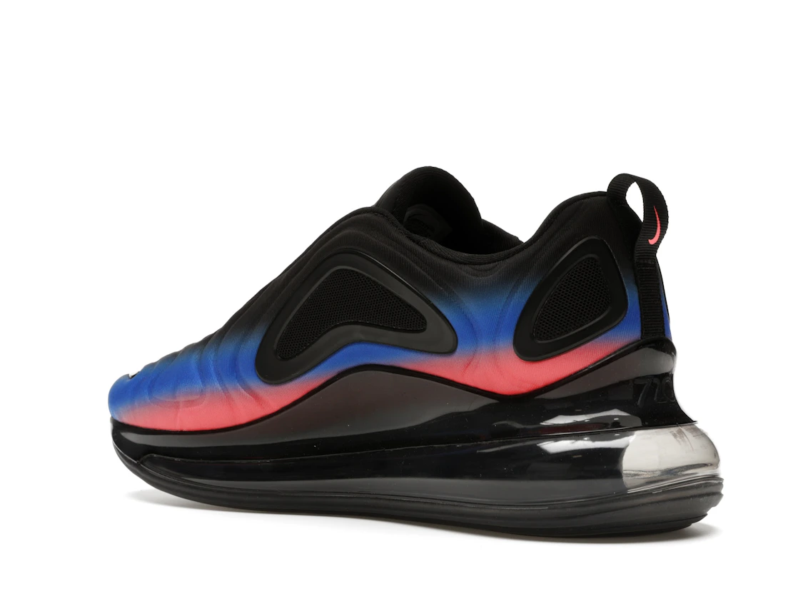 Vue 23 de Nike Air Max 720 Black Flash Crimson Racer Blue