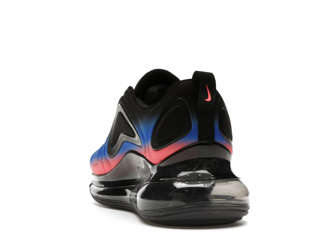 Vue 26 de Nike Air Max 720 Black Flash Crimson Racer Blue