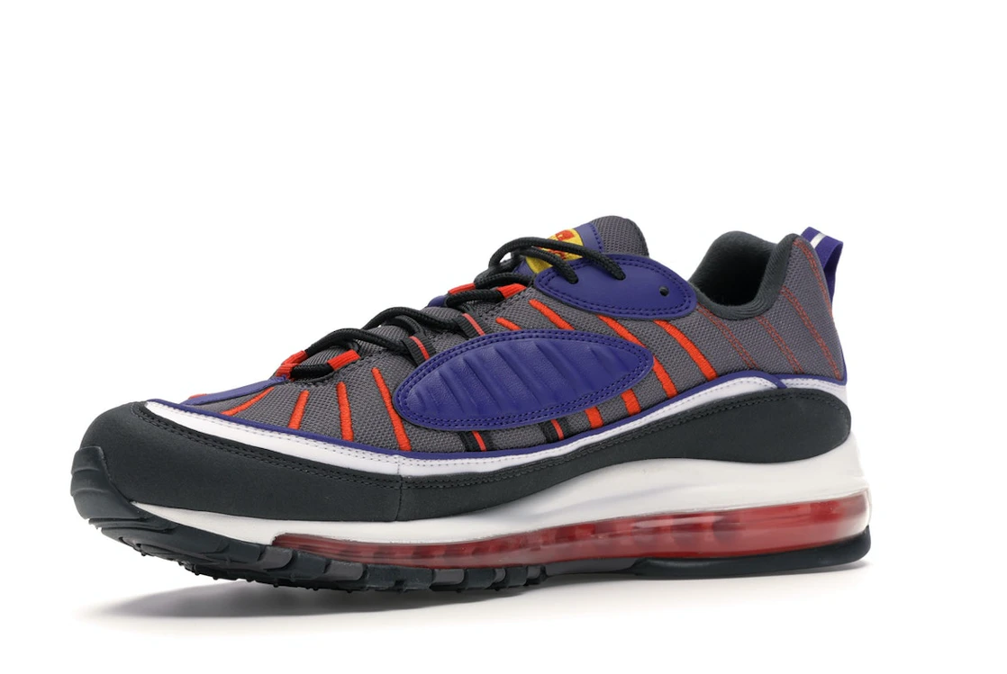 Vue 16 de Nike Air Max 98 Gunsmoke Team Orange