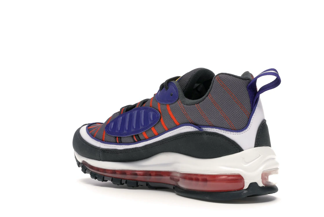 Vue 24 de Nike Air Max 98 Gunsmoke Team Orange