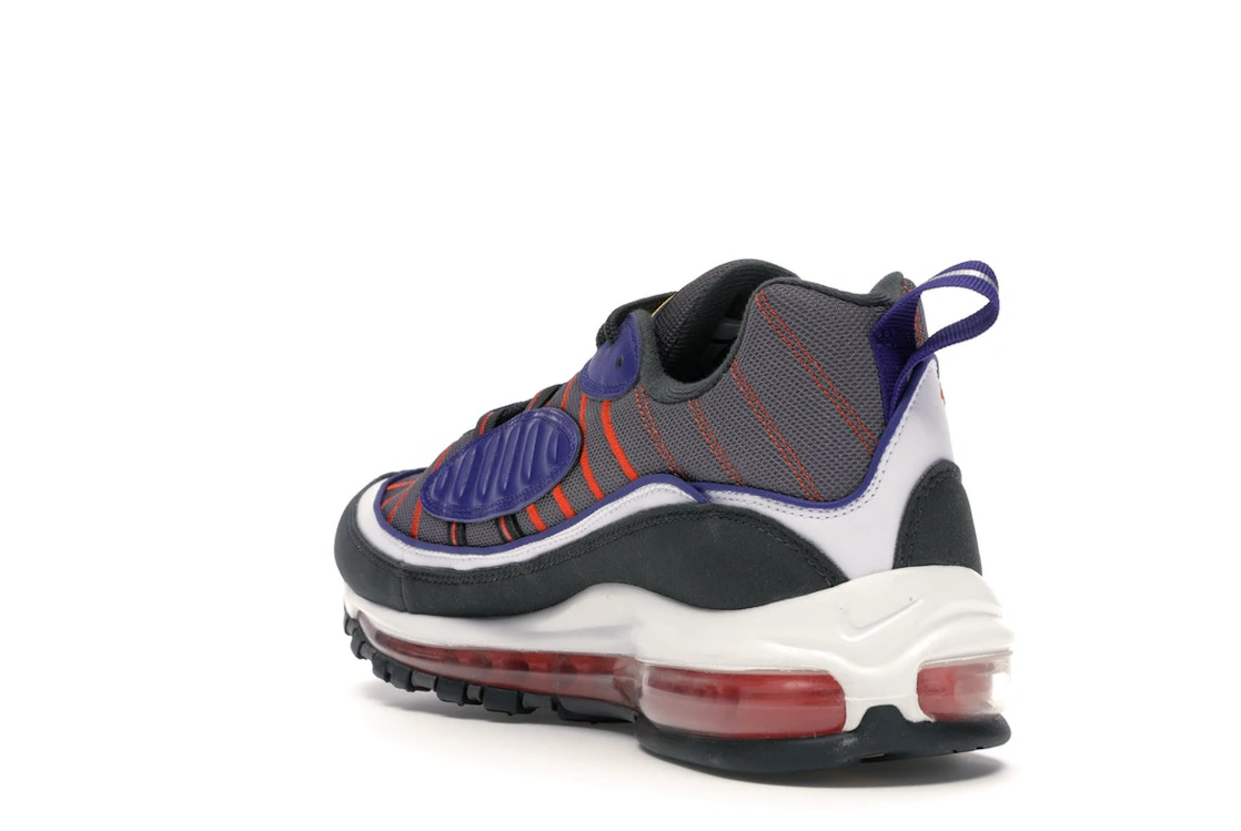 Vue 25 de Nike Air Max 98 Gunsmoke Team Orange